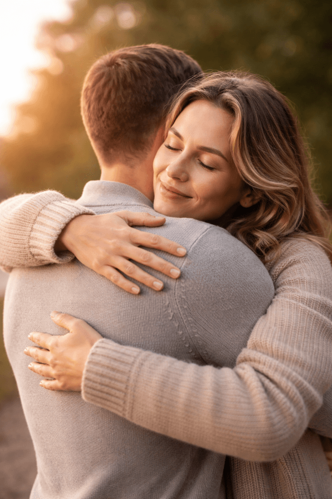 Benefits of hugging for nervous system regulation and emotional wellbeing.